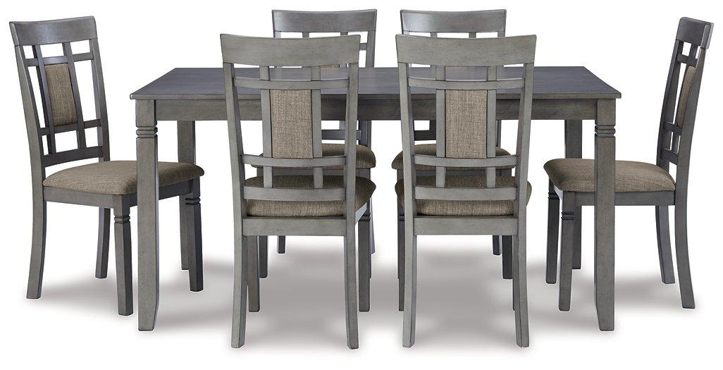 Jayemyer Dining Table and Chairs (Set of 7) - Premium Dining Table from Ashley Furniture - Just $663.66! Shop now at Furniture Wholesale Plus  We are the best furniture store in Nashville, Hendersonville, Goodlettsville, Madison, Antioch, Mount Juliet, Lebanon, Gallatin, Springfield, Murfreesboro, Franklin, Brentwood