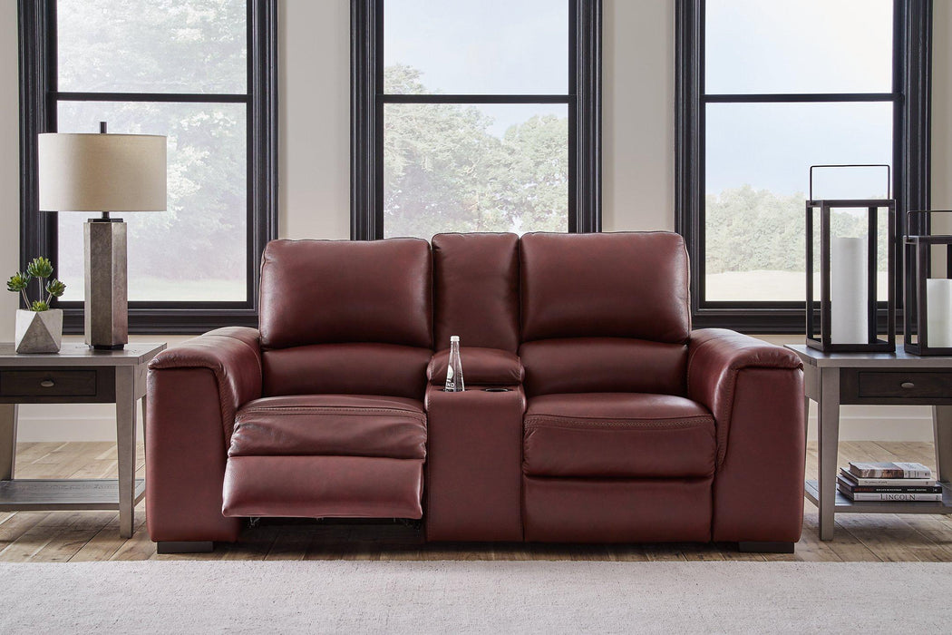 Alessandro Power Reclining Loveseat with Console - Premium Loveseat from Ashley Furniture - Just $1607.46! Shop now at Furniture Wholesale Plus  We are the best furniture store in Nashville, Hendersonville, Goodlettsville, Madison, Antioch, Mount Juliet, Lebanon, Gallatin, Springfield, Murfreesboro, Franklin, Brentwood