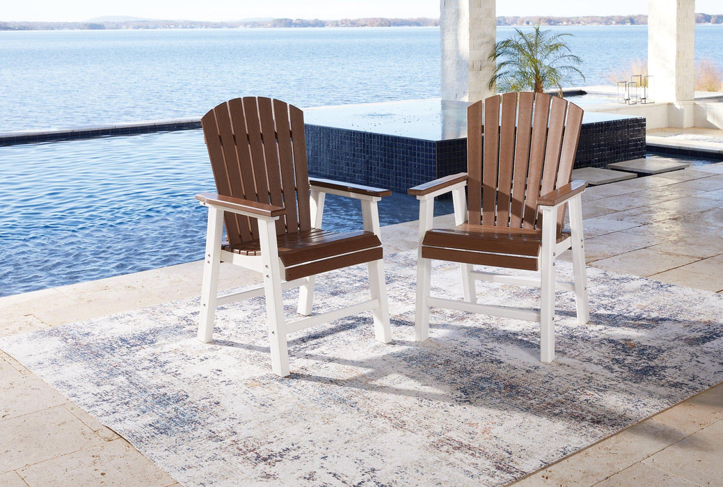 Genesis Bay Outdoor Dining Arm Chair (Set of 2) - Premium Outdoor Dining Chair from Ashley Furniture - Just $496.75! Shop now at Furniture Wholesale Plus  We are the best furniture store in Nashville, Hendersonville, Goodlettsville, Madison, Antioch, Mount Juliet, Lebanon, Gallatin, Springfield, Murfreesboro, Franklin, Brentwood