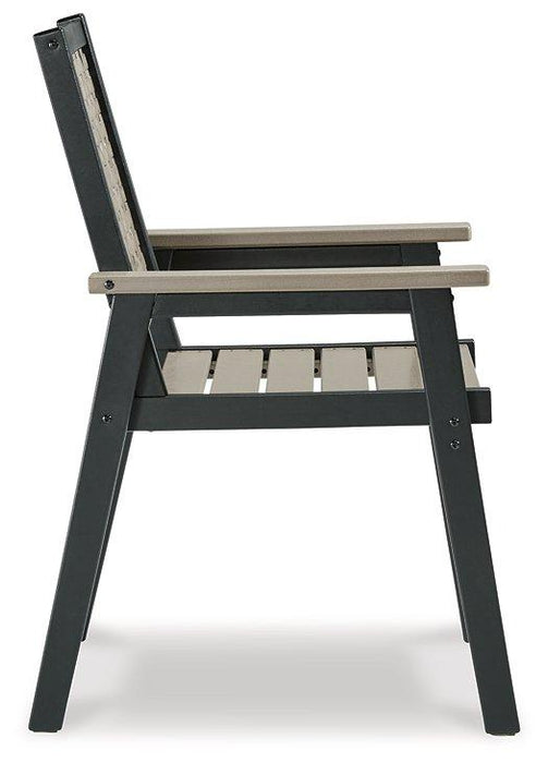 Mount Valley Arm Chair (set Of 2) - Premium Outdoor Dining Chair from Ashley Furniture - Just $476.64! Shop now at Furniture Wholesale Plus  We are the best furniture store in Nashville, Hendersonville, Goodlettsville, Madison, Antioch, Mount Juliet, Lebanon, Gallatin, Springfield, Murfreesboro, Franklin, Brentwood