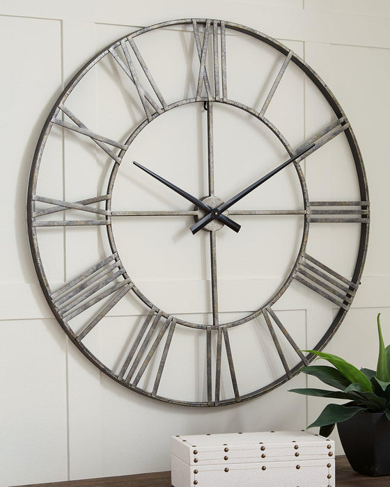 Paquita Wall Clock - Premium Clock from Ashley Furniture - Just $102.72! Shop now at Furniture Wholesale Plus  We are the best furniture store in Nashville, Hendersonville, Goodlettsville, Madison, Antioch, Mount Juliet, Lebanon, Gallatin, Springfield, Murfreesboro, Franklin, Brentwood