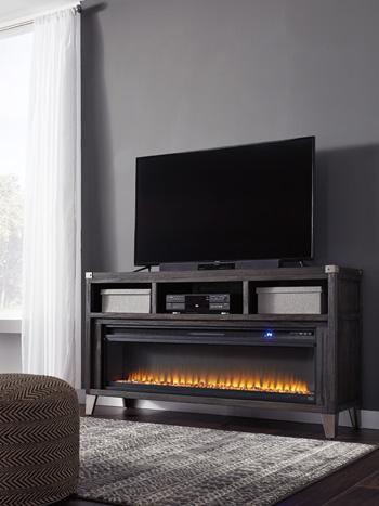 Todoe 65" TV Stand with Electric Fireplace - Premium TV Stand from Ashley Furniture - Just $1118.17! Shop now at Furniture Wholesale Plus  We are the best furniture store in Nashville, Hendersonville, Goodlettsville, Madison, Antioch, Mount Juliet, Lebanon, Gallatin, Springfield, Murfreesboro, Franklin, Brentwood