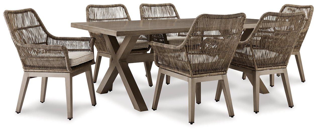 Beach Front Outdoor Dining Set - Premium Outdoor Dining Set from Ashley Furniture - Just $2061.39! Shop now at Furniture Wholesale Plus  We are the best furniture store in Nashville, Hendersonville, Goodlettsville, Madison, Antioch, Mount Juliet, Lebanon, Gallatin, Springfield, Murfreesboro, Franklin, Brentwood