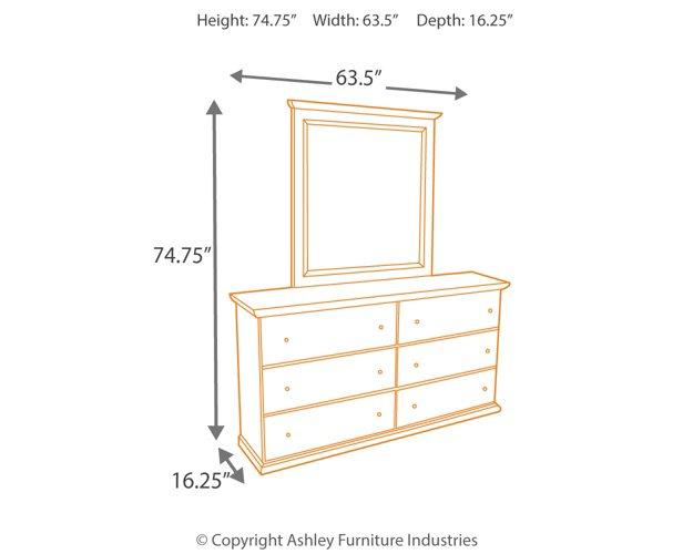 Bostwick Shoals Dresser and Mirror - Premium Dresser and Mirror from Ashley Furniture - Just $428.37! Shop now at Furniture Wholesale Plus  We are the best furniture store in Nashville, Hendersonville, Goodlettsville, Madison, Antioch, Mount Juliet, Lebanon, Gallatin, Springfield, Murfreesboro, Franklin, Brentwood