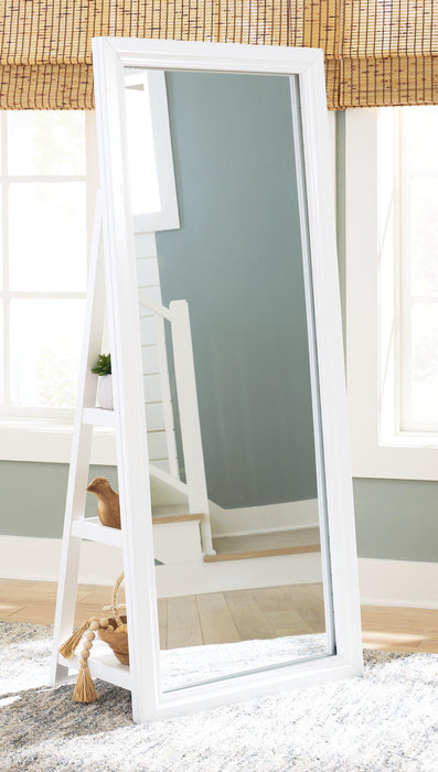 Evesen Floor Standing Mirror/Storage - Premium Mirror from Ashley Furniture - Just $302.21! Shop now at Furniture Wholesale Plus  We are the best furniture store in Nashville, Hendersonville, Goodlettsville, Madison, Antioch, Mount Juliet, Lebanon, Gallatin, Springfield, Murfreesboro, Franklin, Brentwood