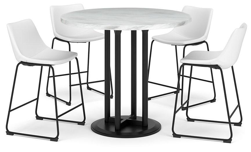 Centiar Counter Height Dining Set - Premium Barstool Set from Ashley Furniture - Just $474.62! Shop now at Furniture Wholesale Plus  We are the best furniture store in Nashville, Hendersonville, Goodlettsville, Madison, Antioch, Mount Juliet, Lebanon, Gallatin, Springfield, Murfreesboro, Franklin, Brentwood