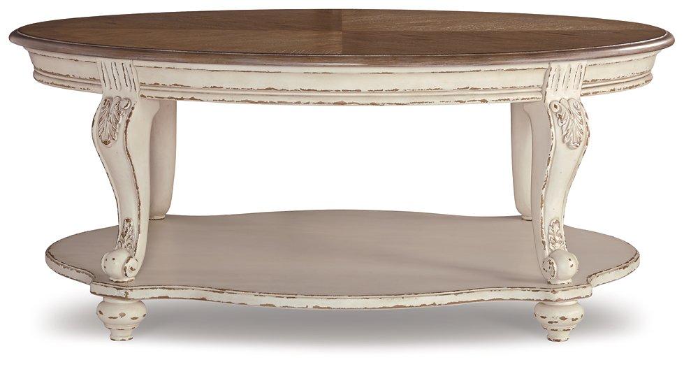 Realyn Coffee Table - Premium Cocktail Table from Ashley Furniture - Just $333.88! Shop now at Furniture Wholesale Plus  We are the best furniture store in Nashville, Hendersonville, Goodlettsville, Madison, Antioch, Mount Juliet, Lebanon, Gallatin, Springfield, Murfreesboro, Franklin, Brentwood