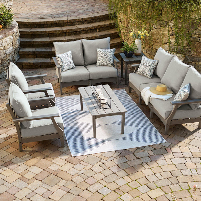 Visola Outdoor Sofa and Loveseat Set - Premium Outdoor Table Set from Ashley Furniture - Just $3739.34! Shop now at Furniture Wholesale Plus  We are the best furniture store in Nashville, Hendersonville, Goodlettsville, Madison, Antioch, Mount Juliet, Lebanon, Gallatin, Springfield, Murfreesboro, Franklin, Brentwood