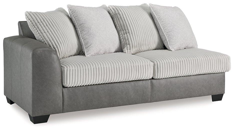 Clairette Court Sectional with Chaise - Premium Sectional from Ashley Furniture - Just $916.97! Shop now at Furniture Wholesale Plus  We are the best furniture store in Nashville, Hendersonville, Goodlettsville, Madison, Antioch, Mount Juliet, Lebanon, Gallatin, Springfield, Murfreesboro, Franklin, Brentwood