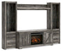 Wynnlow 4-Piece Entertainment Center with Electric Fireplace - Premium Entertainment Center from Ashley Furniture - Just $727.62! Shop now at Furniture Wholesale Plus  We are the best furniture store in Nashville, Hendersonville, Goodlettsville, Madison, Antioch, Mount Juliet, Lebanon, Gallatin, Springfield, Murfreesboro, Franklin, Brentwood