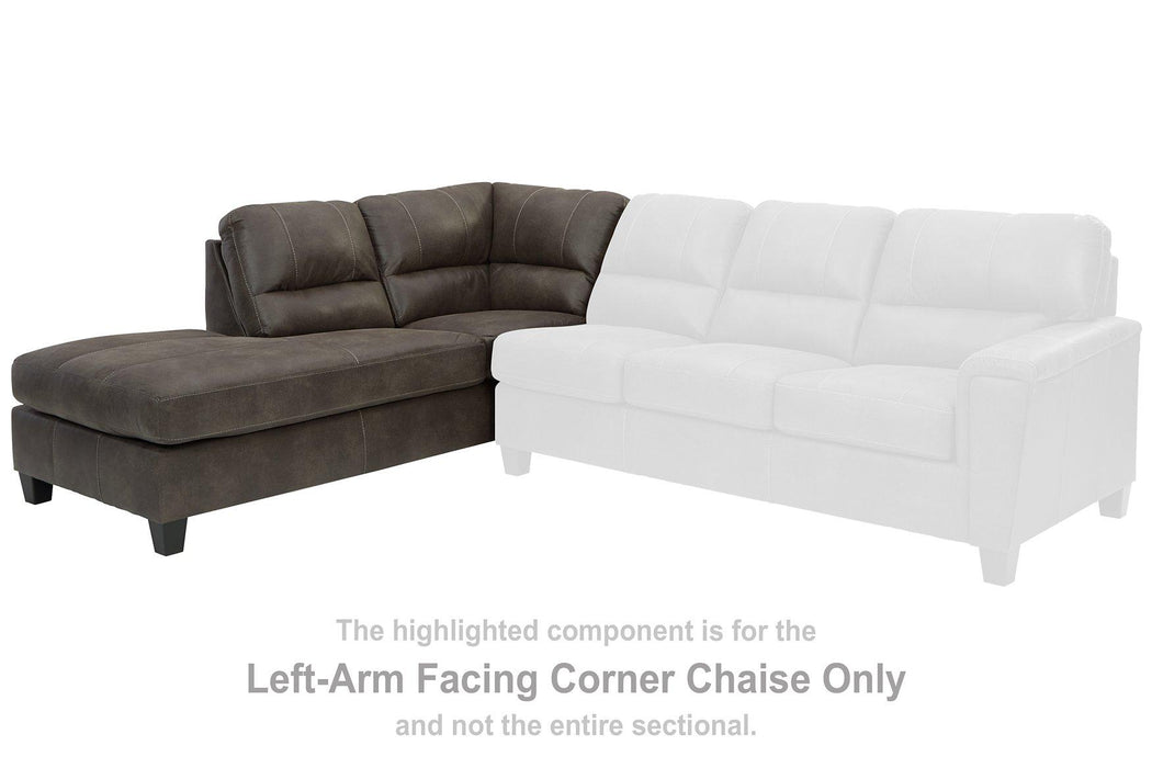 Navi 2-Piece Sleeper Sectional with Chaise - Premium Sectional from Ashley Furniture - Just $1315.95! Shop now at Furniture Wholesale Plus  We are the best furniture store in Nashville, Hendersonville, Goodlettsville, Madison, Antioch, Mount Juliet, Lebanon, Gallatin, Springfield, Murfreesboro, Franklin, Brentwood