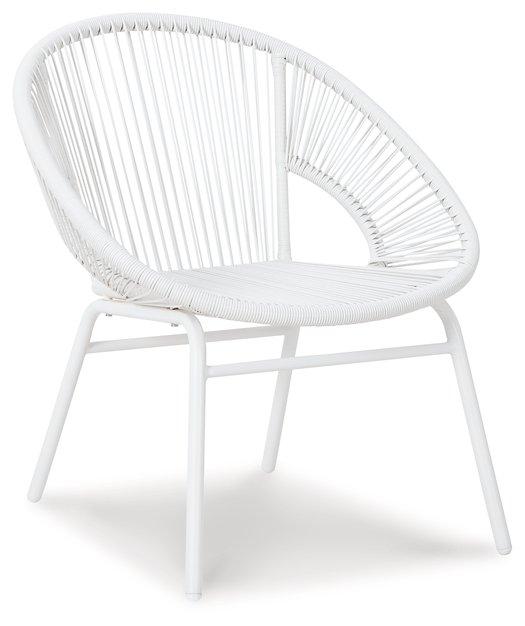 Mandarin Cape Outdoor Table and Chairs (Set of 3) - Premium Outdoor Seating Set from Ashley Furniture - Just $249.38! Shop now at Furniture Wholesale Plus  We are the best furniture store in Nashville, Hendersonville, Goodlettsville, Madison, Antioch, Mount Juliet, Lebanon, Gallatin, Springfield, Murfreesboro, Franklin, Brentwood