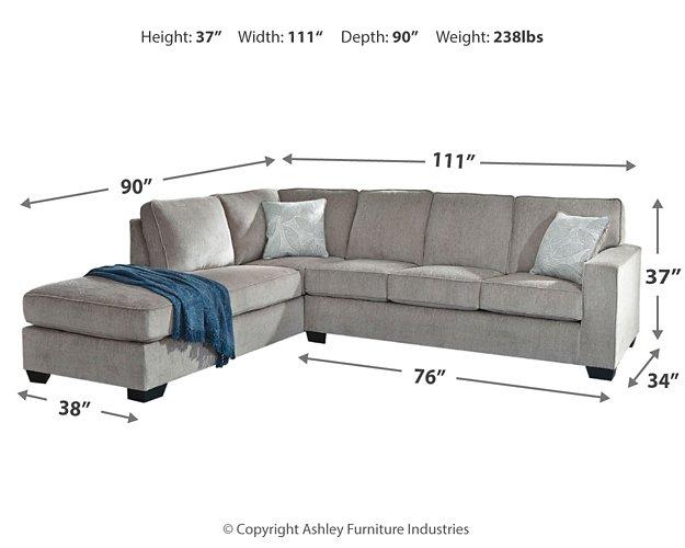 Altari 2-Piece Sectional with Chaise - Premium Sectional from Ashley Furniture - Just $961.11! Shop now at Furniture Wholesale Plus  We are the best furniture store in Nashville, Hendersonville, Goodlettsville, Madison, Antioch, Mount Juliet, Lebanon, Gallatin, Springfield, Murfreesboro, Franklin, Brentwood