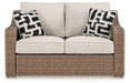 Beachcroft Outdoor Loveseat with Cushion - Premium Outdoor Loveseat from Ashley Furniture - Just $970.15! Shop now at Furniture Wholesale Plus  We are the best furniture store in Nashville, Hendersonville, Goodlettsville, Madison, Antioch, Mount Juliet, Lebanon, Gallatin, Springfield, Murfreesboro, Franklin, Brentwood