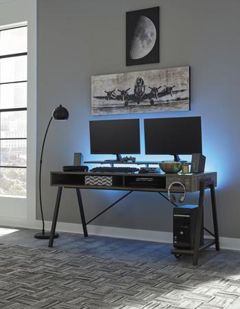 Barolli Gaming Desk - Premium Desk from Ashley Furniture - Just $621.44! Shop now at Furniture Wholesale Plus  We are the best furniture store in Nashville, Hendersonville, Goodlettsville, Madison, Antioch, Mount Juliet, Lebanon, Gallatin, Springfield, Murfreesboro, Franklin, Brentwood