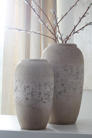 Dimitra Vase (Set of 2) - Premium Vase from Ashley Furniture - Just $79.66! Shop now at Furniture Wholesale Plus  We are the best furniture store in Nashville, Hendersonville, Goodlettsville, Madison, Antioch, Mount Juliet, Lebanon, Gallatin, Springfield, Murfreesboro, Franklin, Brentwood