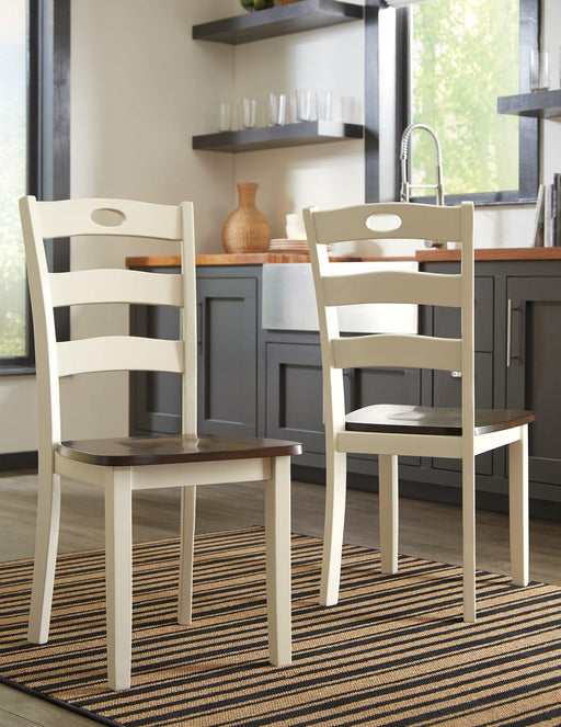 Woodanville Dining Chair Set - Premium Dining Chair Set from Ashley Furniture - Just $164.93! Shop now at Furniture Wholesale Plus  We are the best furniture store in Nashville, Hendersonville, Goodlettsville, Madison, Antioch, Mount Juliet, Lebanon, Gallatin, Springfield, Murfreesboro, Franklin, Brentwood