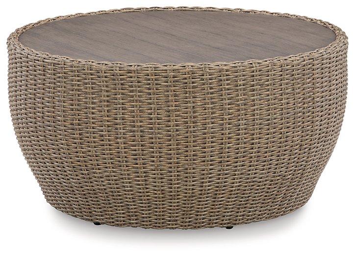 Danson Outdoor Coffee Table - Premium Outdoor Cocktail Table from Ashley Furniture - Just $416.85! Shop now at Furniture Wholesale Plus  We are the best furniture store in Nashville, Hendersonville, Goodlettsville, Madison, Antioch, Mount Juliet, Lebanon, Gallatin, Springfield, Murfreesboro, Franklin, Brentwood