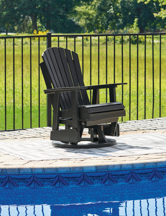 Hyland wave Outdoor Swivel Glider Chair - Premium Outdoor Dining Chair from Ashley Furniture - Just $621.89! Shop now at Furniture Wholesale Plus  We are the best furniture store in Nashville, Hendersonville, Goodlettsville, Madison, Antioch, Mount Juliet, Lebanon, Gallatin, Springfield, Murfreesboro, Franklin, Brentwood