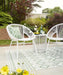 Mandarin Cape Outdoor Table and Chairs (Set of 3) - Premium Outdoor Seating Set from Ashley Furniture - Just $249.38! Shop now at Furniture Wholesale Plus  We are the best furniture store in Nashville, Hendersonville, Goodlettsville, Madison, Antioch, Mount Juliet, Lebanon, Gallatin, Springfield, Murfreesboro, Franklin, Brentwood