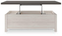 Dorrinson Coffee Table with Lift Top - Premium Cocktail Table Lift from Ashley Furniture - Just $280.92! Shop now at Furniture Wholesale Plus  We are the best furniture store in Nashville, Hendersonville, Goodlettsville, Madison, Antioch, Mount Juliet, Lebanon, Gallatin, Springfield, Murfreesboro, Franklin, Brentwood