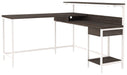 Dorrinson Home Office L-Desk with Storage - Premium Desk from Ashley Furniture - Just $317.24! Shop now at Furniture Wholesale Plus  We are the best furniture store in Nashville, Hendersonville, Goodlettsville, Madison, Antioch, Mount Juliet, Lebanon, Gallatin, Springfield, Murfreesboro, Franklin, Brentwood