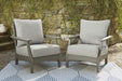 Visola Lounge Chair with Cushion (Set of 2) - Premium Outdoor Seating from Ashley Furniture - Just $1061.95! Shop now at Furniture Wholesale Plus  We are the best furniture store in Nashville, Hendersonville, Goodlettsville, Madison, Antioch, Mount Juliet, Lebanon, Gallatin, Springfield, Murfreesboro, Franklin, Brentwood