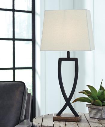 Makara Table Lamp (Set of 2) - Premium Table Lamp Pair from Ashley Furniture - Just $99.08! Shop now at Furniture Wholesale Plus  We are the best furniture store in Nashville, Hendersonville, Goodlettsville, Madison, Antioch, Mount Juliet, Lebanon, Gallatin, Springfield, Murfreesboro, Franklin, Brentwood