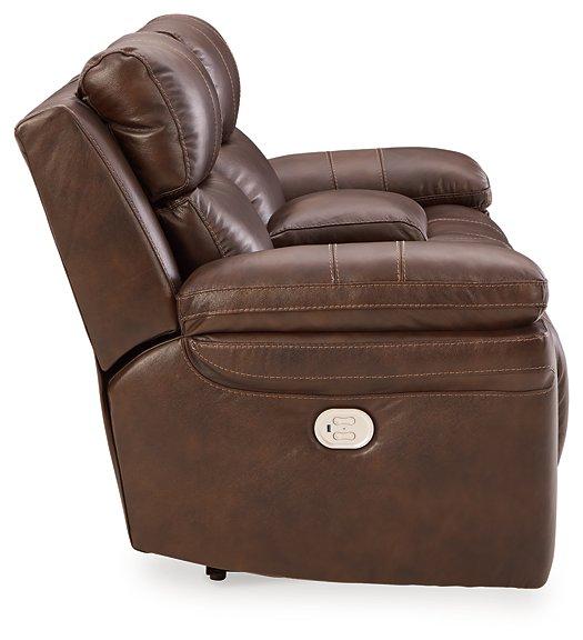 Edmar Power Reclining Loveseat with Console - Premium Loveseat from Ashley Furniture - Just $1007.22! Shop now at Furniture Wholesale Plus  We are the best furniture store in Nashville, Hendersonville, Goodlettsville, Madison, Antioch, Mount Juliet, Lebanon, Gallatin, Springfield, Murfreesboro, Franklin, Brentwood