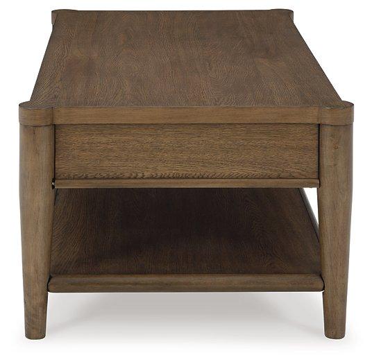 Roanhowe Coffee Table - Premium Cocktail Table from Ashley Furniture - Just $280.92! Shop now at Furniture Wholesale Plus  We are the best furniture store in Nashville, Hendersonville, Goodlettsville, Madison, Antioch, Mount Juliet, Lebanon, Gallatin, Springfield, Murfreesboro, Franklin, Brentwood