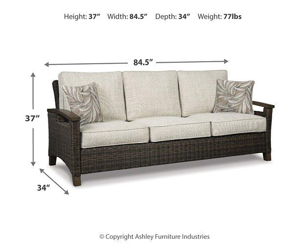 Paradise Trail Sofa with Cushion - Premium Outdoor Seating from Ashley Furniture - Just $1318.41! Shop now at Furniture Wholesale Plus  We are the best furniture store in Nashville, Hendersonville, Goodlettsville, Madison, Antioch, Mount Juliet, Lebanon, Gallatin, Springfield, Murfreesboro, Franklin, Brentwood