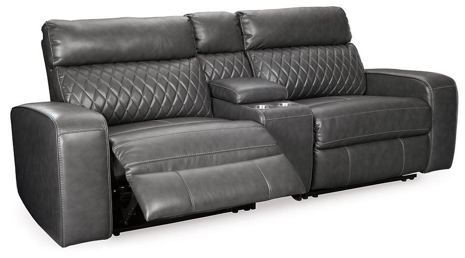 Samperstone Power Reclining Sectional - Premium Sectional from Ashley Furniture - Just $1137.86! Shop now at Furniture Wholesale Plus  We are the best furniture store in Nashville, Hendersonville, Goodlettsville, Madison, Antioch, Mount Juliet, Lebanon, Gallatin, Springfield, Murfreesboro, Franklin, Brentwood