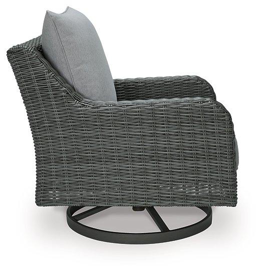 Elite Park Outdoor Swivel Lounge with Cushion - Premium Outdoor Seating from Ashley Furniture - Just $575.99! Shop now at Furniture Wholesale Plus  We are the best furniture store in Nashville, Hendersonville, Goodlettsville, Madison, Antioch, Mount Juliet, Lebanon, Gallatin, Springfield, Murfreesboro, Franklin, Brentwood