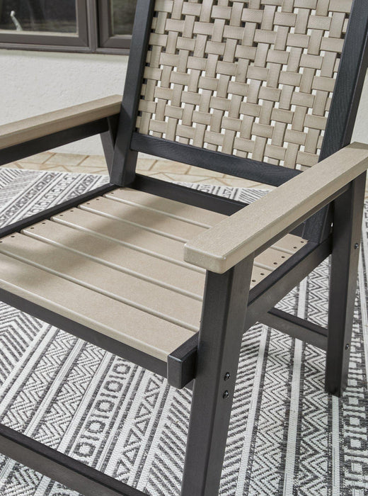 Mount Valley Arm Chair (set Of 2) - Premium Outdoor Dining Chair from Ashley Furniture - Just $476.64! Shop now at Furniture Wholesale Plus  We are the best furniture store in Nashville, Hendersonville, Goodlettsville, Madison, Antioch, Mount Juliet, Lebanon, Gallatin, Springfield, Murfreesboro, Franklin, Brentwood