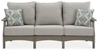 Visola Outdoor Sofa with Cushion - Premium Outdoor Seating from Ashley Furniture - Just $1274.27! Shop now at Furniture Wholesale Plus  We are the best furniture store in Nashville, Hendersonville, Goodlettsville, Madison, Antioch, Mount Juliet, Lebanon, Gallatin, Springfield, Murfreesboro, Franklin, Brentwood