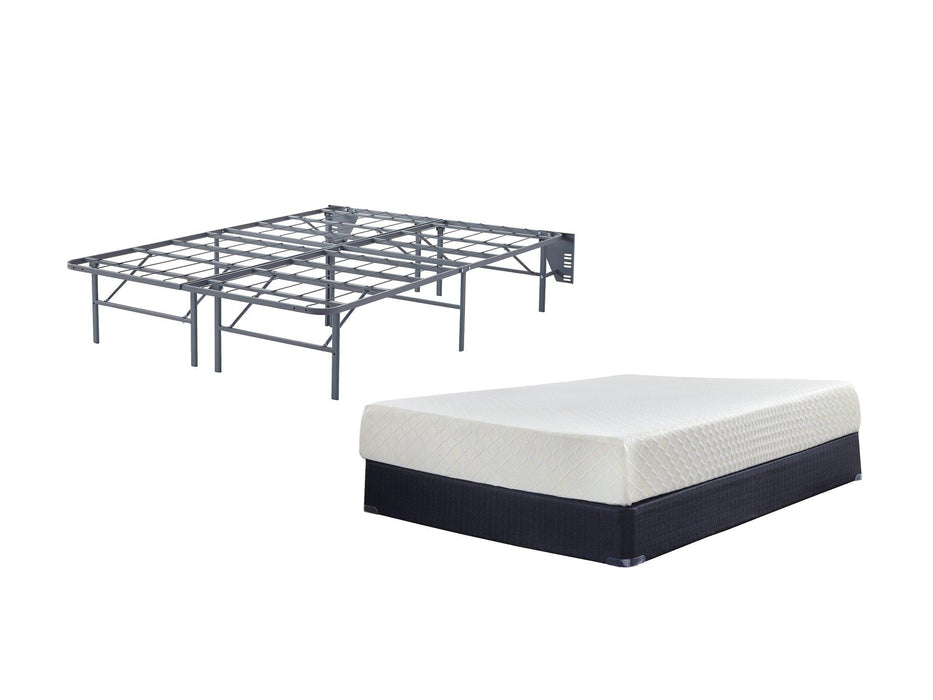 10 Inch Chime Memory Foam Mattress Set - Premium Mattress Set from Ashley Furniture - Just $414.29! Shop now at Furniture Wholesale Plus  We are the best furniture store in Nashville, Hendersonville, Goodlettsville, Madison, Antioch, Mount Juliet, Lebanon, Gallatin, Springfield, Murfreesboro, Franklin, Brentwood