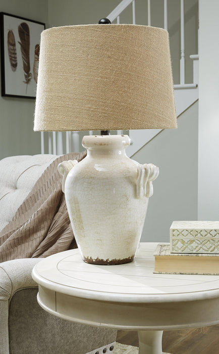 Emelda Table Lamp - Premium Table Lamp from Ashley Furniture - Just $99.08! Shop now at Furniture Wholesale Plus  We are the best furniture store in Nashville, Hendersonville, Goodlettsville, Madison, Antioch, Mount Juliet, Lebanon, Gallatin, Springfield, Murfreesboro, Franklin, Brentwood