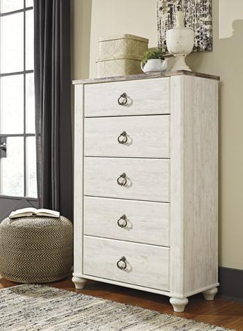 Willowton Chest of Drawers - Premium Chest from Ashley Furniture - Just $345.91! Shop now at Furniture Wholesale Plus  We are the best furniture store in Nashville, Hendersonville, Goodlettsville, Madison, Antioch, Mount Juliet, Lebanon, Gallatin, Springfield, Murfreesboro, Franklin, Brentwood