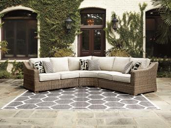 Beachcroft Outdoor Seating Set - Premium Outdoor Seating from Ashley Furniture - Just $2575.03! Shop now at Furniture Wholesale Plus  We are the best furniture store in Nashville, Hendersonville, Goodlettsville, Madison, Antioch, Mount Juliet, Lebanon, Gallatin, Springfield, Murfreesboro, Franklin, Brentwood