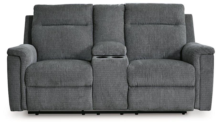 Barnsana Power Reclining Loveseat with Console - Premium Loveseat from Ashley Furniture - Just $788.31! Shop now at Furniture Wholesale Plus  We are the best furniture store in Nashville, Hendersonville, Goodlettsville, Madison, Antioch, Mount Juliet, Lebanon, Gallatin, Springfield, Murfreesboro, Franklin, Brentwood