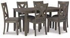 Caitbrook Dining Table and Chairs (Set of 7) - Premium Dining Table from Ashley Furniture - Just $663.66! Shop now at Furniture Wholesale Plus  We are the best furniture store in Nashville, Hendersonville, Goodlettsville, Madison, Antioch, Mount Juliet, Lebanon, Gallatin, Springfield, Murfreesboro, Franklin, Brentwood