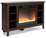 Camiburg Corner TV Stand with Electric Fireplace - Premium TV Stand from Ashley Furniture - Just $452.03! Shop now at Furniture Wholesale Plus  We are the best furniture store in Nashville, Hendersonville, Goodlettsville, Madison, Antioch, Mount Juliet, Lebanon, Gallatin, Springfield, Murfreesboro, Franklin, Brentwood