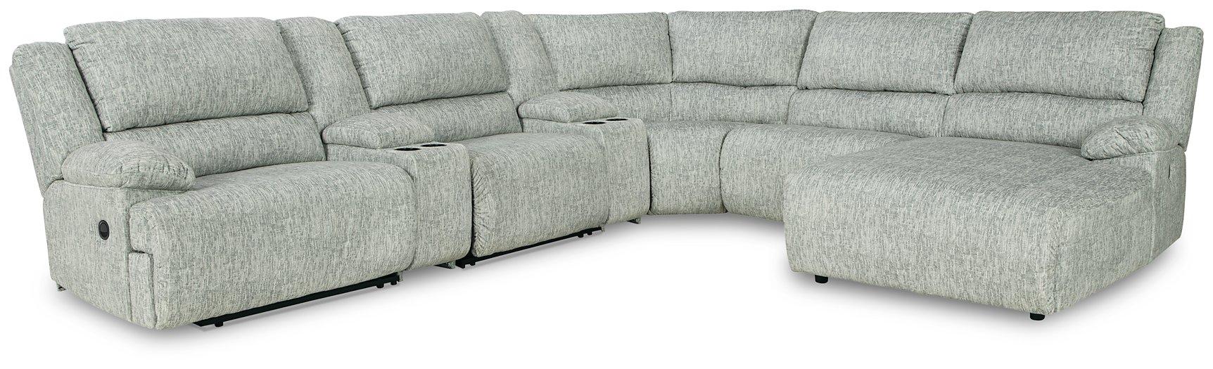 McClelland Reclining Sectional with Chaise - Premium Sectional from Ashley Furniture - Just $1521.90! Shop now at Furniture Wholesale Plus  We are the best furniture store in Nashville, Hendersonville, Goodlettsville, Madison, Antioch, Mount Juliet, Lebanon, Gallatin, Springfield, Murfreesboro, Franklin, Brentwood