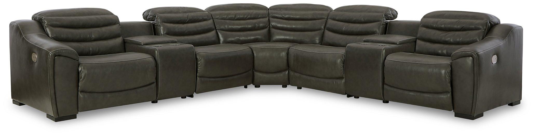 Center Line Power Reclining Sectional - Premium Sectional from Ashley Furniture - Just $2075.76! Shop now at Furniture Wholesale Plus  We are the best furniture store in Nashville, Hendersonville, Goodlettsville, Madison, Antioch, Mount Juliet, Lebanon, Gallatin, Springfield, Murfreesboro, Franklin, Brentwood