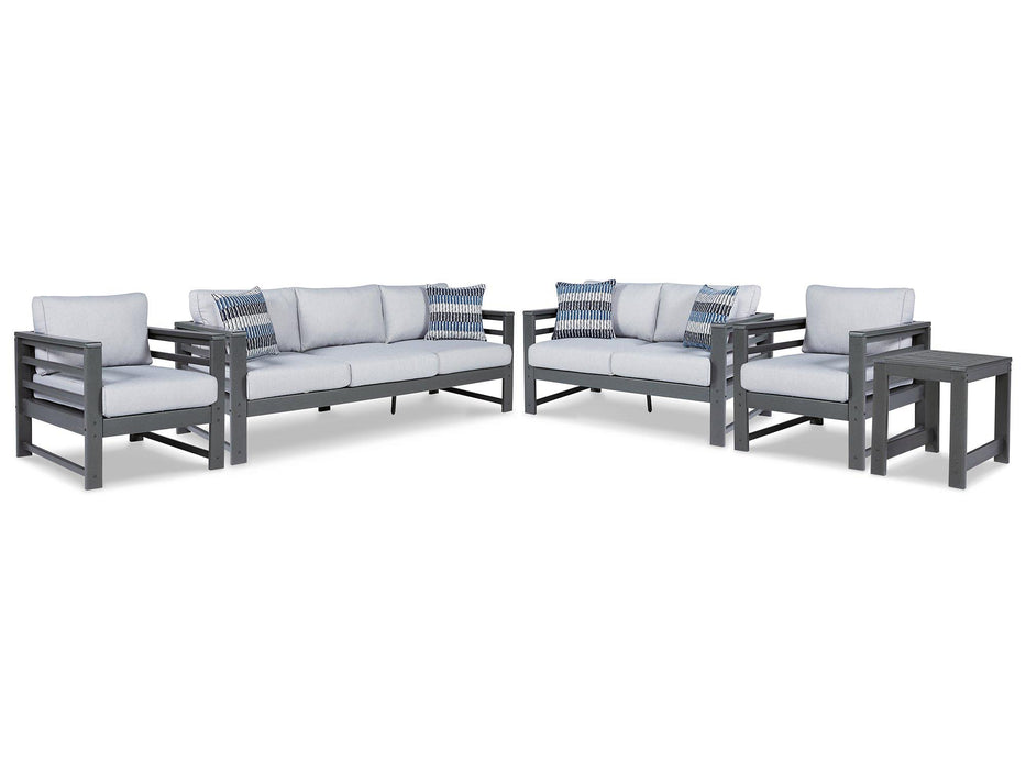 Amora Outdoor Seating Set - Premium Outdoor Table Set from Ashley Furniture - Just $795.59! Shop now at Furniture Wholesale Plus  We are the best furniture store in Nashville, Hendersonville, Goodlettsville, Madison, Antioch, Mount Juliet, Lebanon, Gallatin, Springfield, Murfreesboro, Franklin, Brentwood