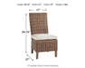 Beachcroft Outdoor Side Chair with Cushion (Set of 2) - Premium Outdoor Dining Chair from Ashley Furniture - Just $624.13! Shop now at Furniture Wholesale Plus  We are the best furniture store in Nashville, Hendersonville, Goodlettsville, Madison, Antioch, Mount Juliet, Lebanon, Gallatin, Springfield, Murfreesboro, Franklin, Brentwood