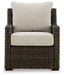 Brook Ranch Outdoor Lounge Chair with Cushion - Premium Outdoor Seating from Ashley Furniture - Just $440.06! Shop now at Furniture Wholesale Plus  We are the best furniture store in Nashville, Hendersonville, Goodlettsville, Madison, Antioch, Mount Juliet, Lebanon, Gallatin, Springfield, Murfreesboro, Franklin, Brentwood