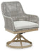 Seton Creek Outdoor Swivel Dining Chair (Set of 2) - Premium Outdoor Dining Chair from Ashley Furniture - Just $726.02! Shop now at Furniture Wholesale Plus  We are the best furniture store in Nashville, Hendersonville, Goodlettsville, Madison, Antioch, Mount Juliet, Lebanon, Gallatin, Springfield, Murfreesboro, Franklin, Brentwood