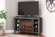 Arlenbry Corner TV Stand with Electric Fireplace - Premium TV Stand from Ashley Furniture - Just $452.03! Shop now at Furniture Wholesale Plus  We are the best furniture store in Nashville, Hendersonville, Goodlettsville, Madison, Antioch, Mount Juliet, Lebanon, Gallatin, Springfield, Murfreesboro, Franklin, Brentwood