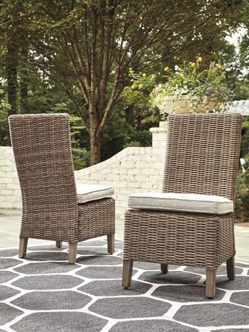 Beachcroft Side Chair with Cushion (Set of 2) - Premium Outdoor Dining Chair from Ashley Furniture - Just $624.13! Shop now at Furniture Wholesale Plus  We are the best furniture store in Nashville, Hendersonville, Goodlettsville, Madison, Antioch, Mount Juliet, Lebanon, Gallatin, Springfield, Murfreesboro, Franklin, Brentwood